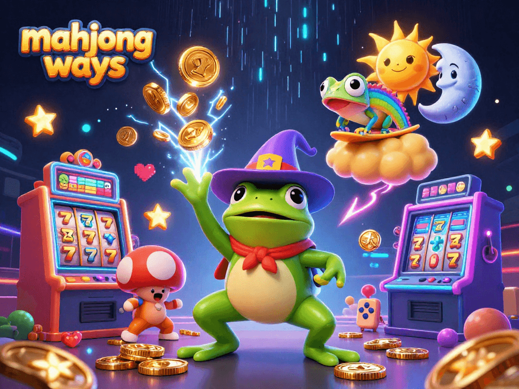 Mainkan mahjong ways dengan simbol jackpot, koin emas berkilauan, dan fungsi slot yang mengasyikkan