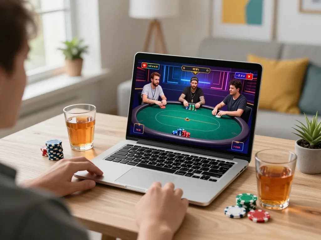 Experience exciting online gaming with vidyasewingmachine while playing poker from home.