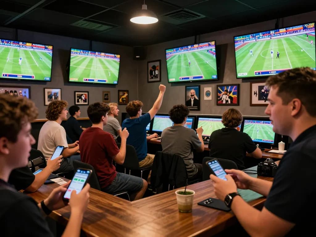 Cakhiatv enhancing sports betting experience with fans celebrating and dynamic matches.