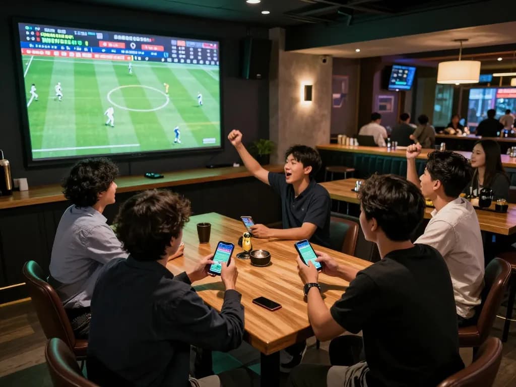 Cakhiatv sports betting excitement as users place bets during a live soccer match
