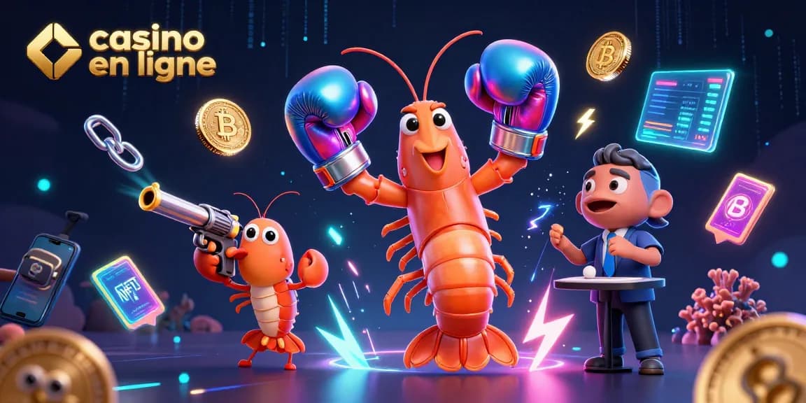 Profitez de l'action de casino en ligne avec notre illustration dynamique de personnages 3D captivants.