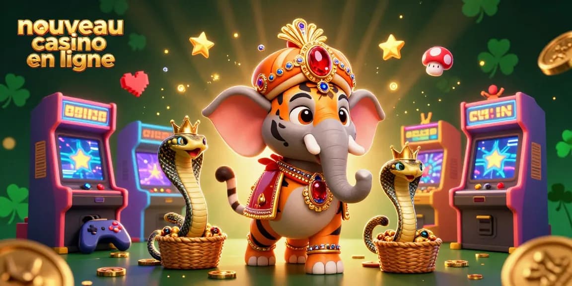 Jouez à nouveau casino en ligne avec le tigre maharaja et l'éléphant joyau.