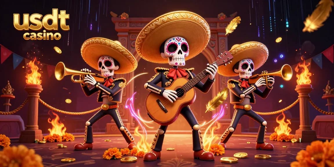 Scopri i giochi entusiasmanti nel usdt casino con un band in festa e colori vivaci.