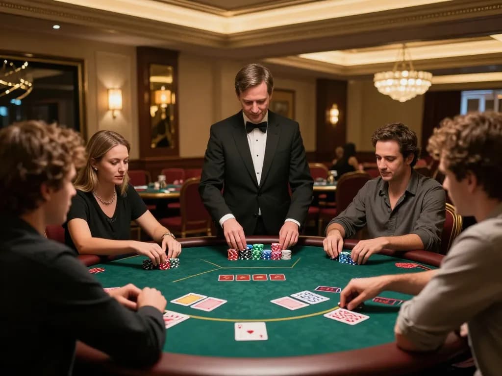 A player winning a hand at the AE888 poker table, showcasing a premium casino experience.