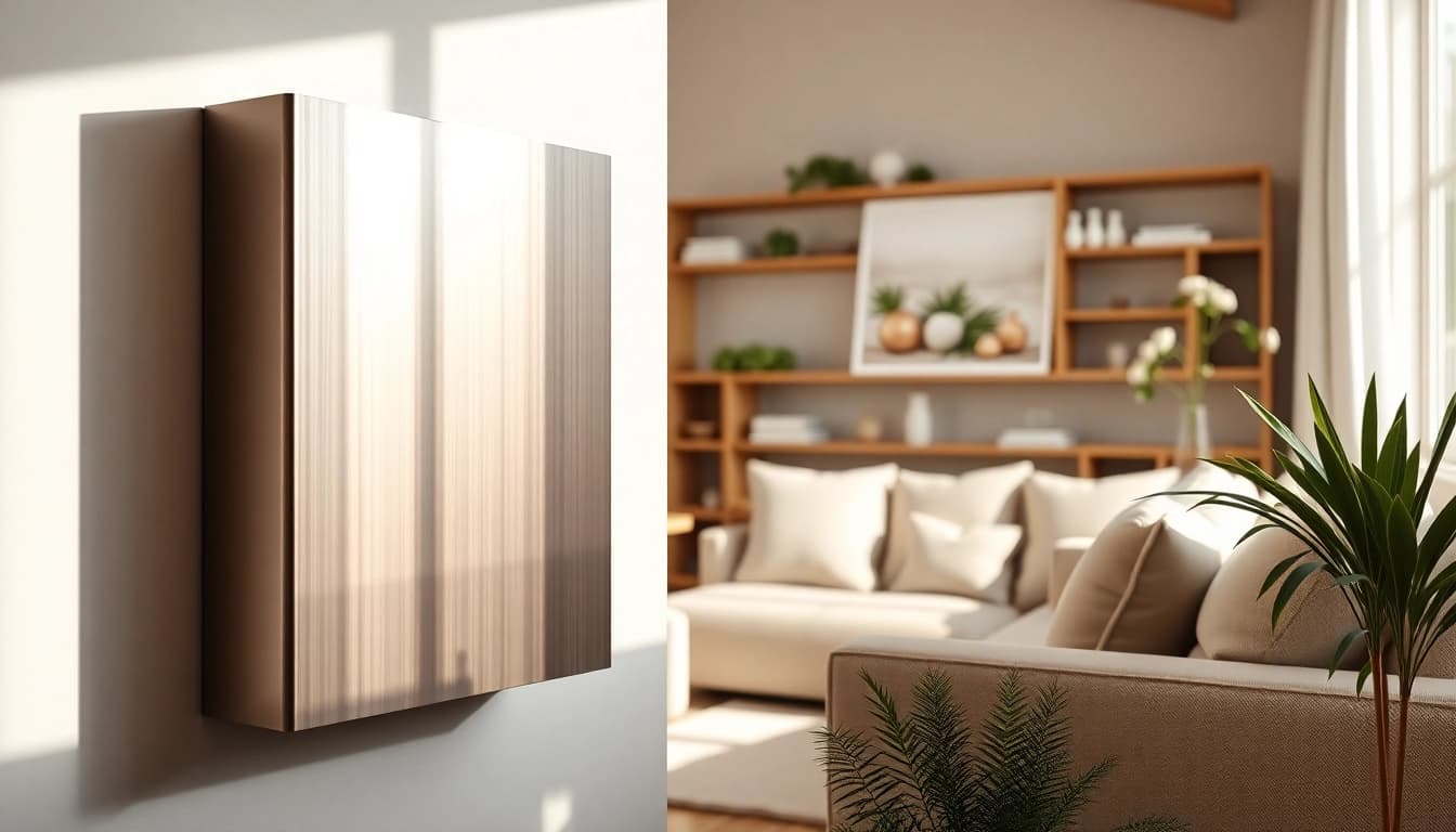 Erleben Sie sonni Heizkörper in einem modernen Wohnzimmer, das stilvolle Eleganz und Komfort ausstrahlt.