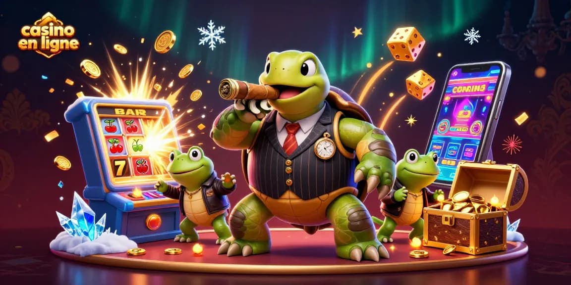 Jouer au casino en ligne avec une machine à sous et des personnages animés captivants.