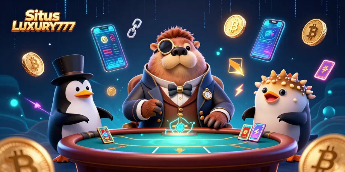 Situs LUXURY777, bermain poker laut dengan karakter menarik dan elemen kripto energik