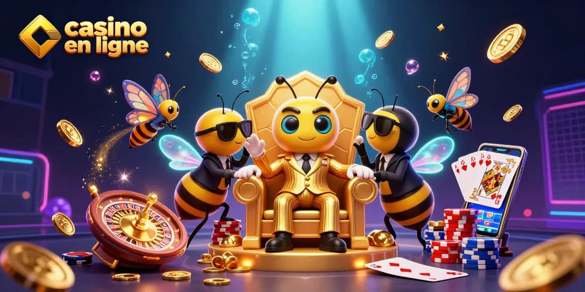 Jouer au casino en ligne avec une ambiance colorée, des personnages en 3D et des éléments de jeu captivants.