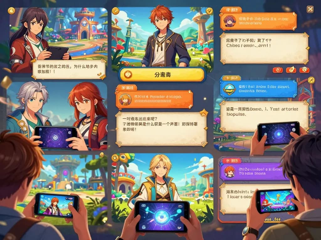 Engaging scene of players enjoying porno games with diverse characters and vivid graphics.
