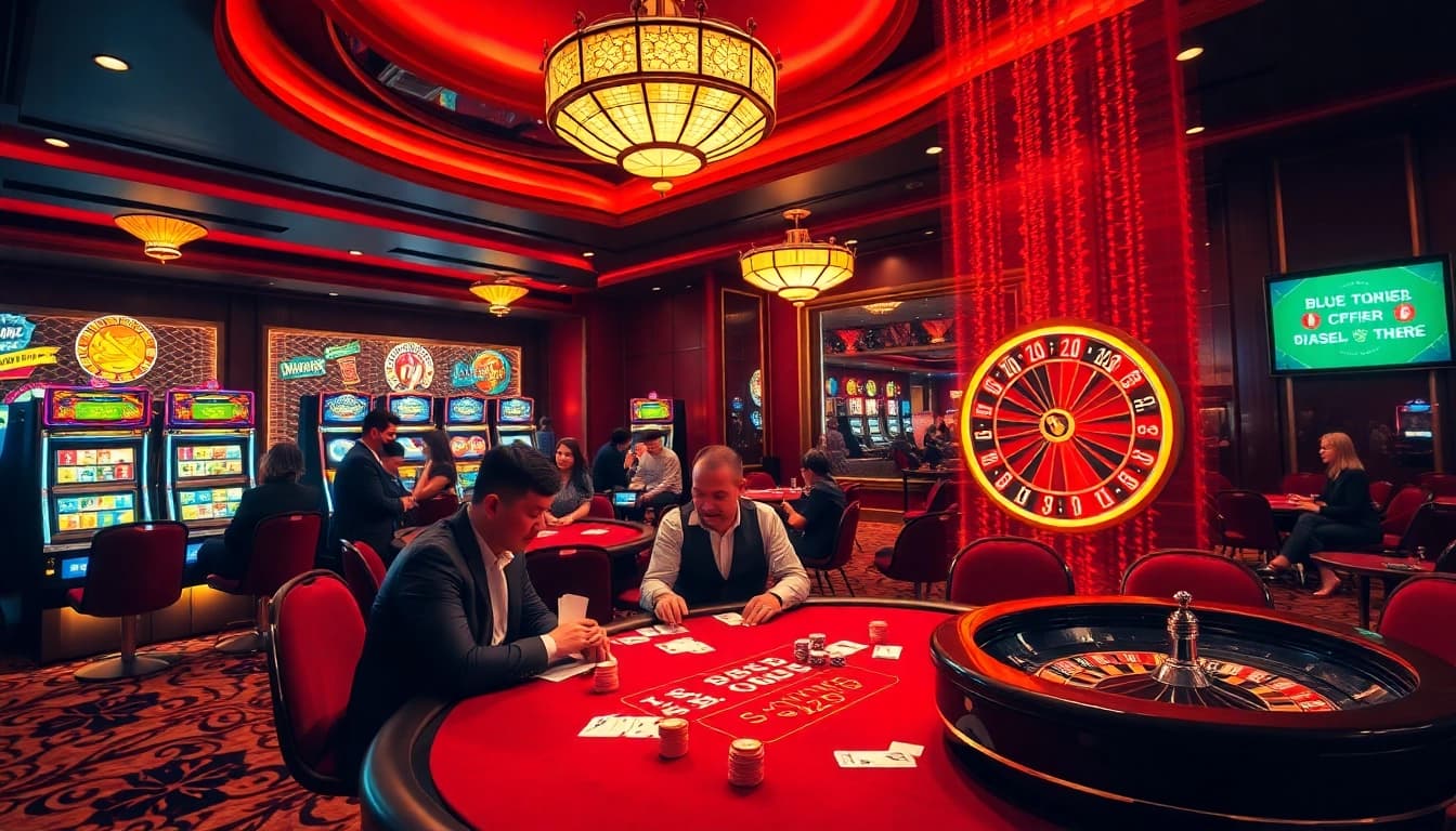 Rasakan kemenangan mendebarkan di meja Sumo Togel dalam suasana kasino mewah.