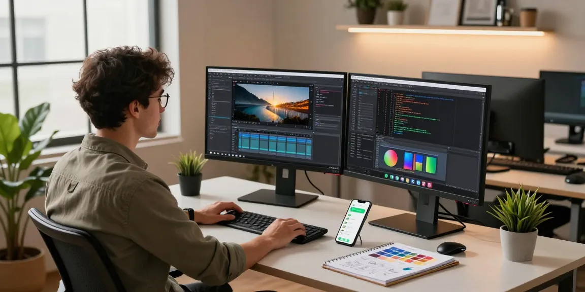Dynamic workspace of a software developer using snipaste官网 to capture and annotate screens effectively.