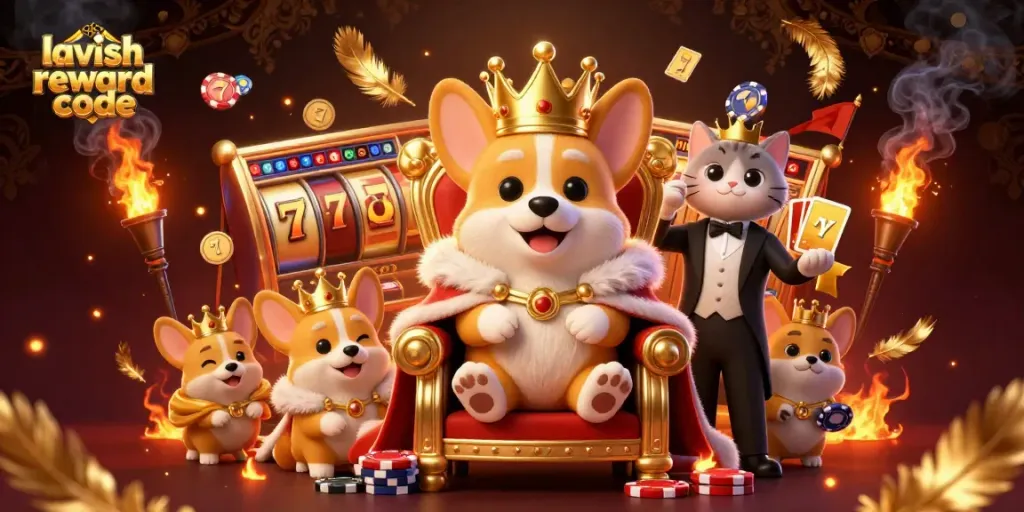 Spin and win with lavish luck reward code for exciting Gold Coin offers in a vibrant casino scene.