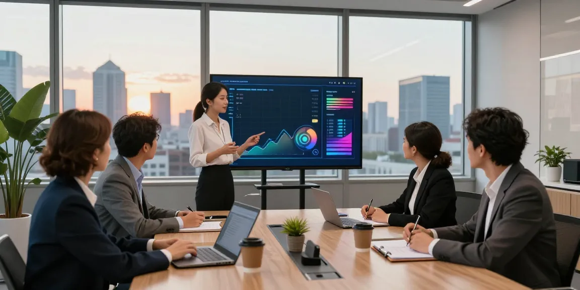 Collaborative meeting discussing banorte empresas strategies in a modern office.