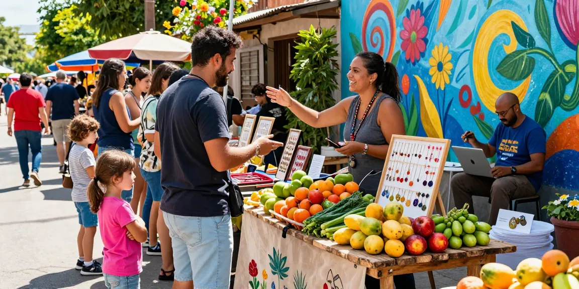 Local market experience at https://forumup.org/shop/search.php?ca_id=&addr1=&addr2=&addr3=&schKeyword= showcasing vibrant vendors and community interaction.