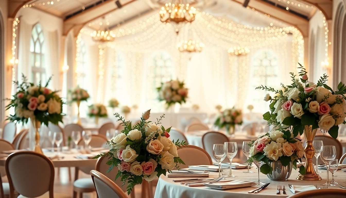 Experience the beauty of a Wedding Event Space Jacksonville with floral arrangements and elegant decor.