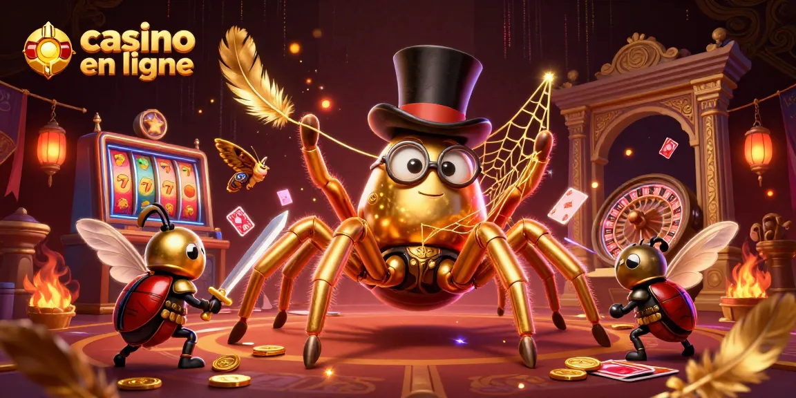 Plongez dans l'univers captivant du casino en ligne avec cette illustration animée de personnages de casino.