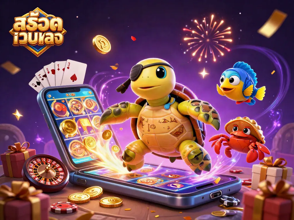 เล่นเกมสล็อตออนไลน์ที่สล็อตเว็บตรงกับเต่าตัวละครสุดน่ารัก