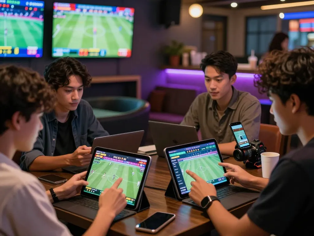 Suasana taruhan olahraga online yang menarik merayakan kegembiraan judi bola online.