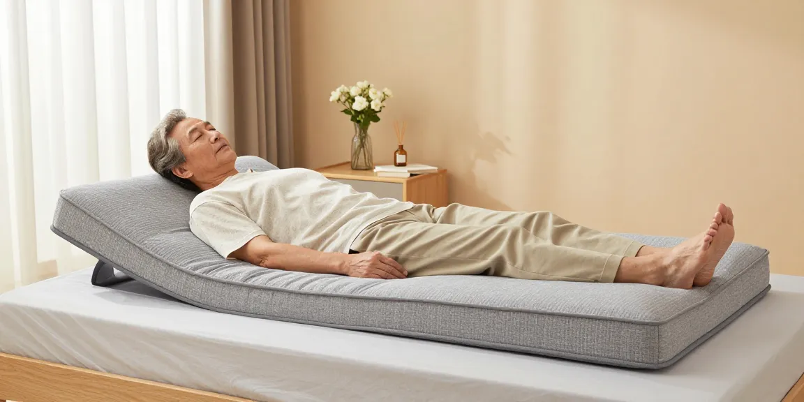 Comfortable 減壓床褥 in a serene bedroom, promoting relaxation for elderly users