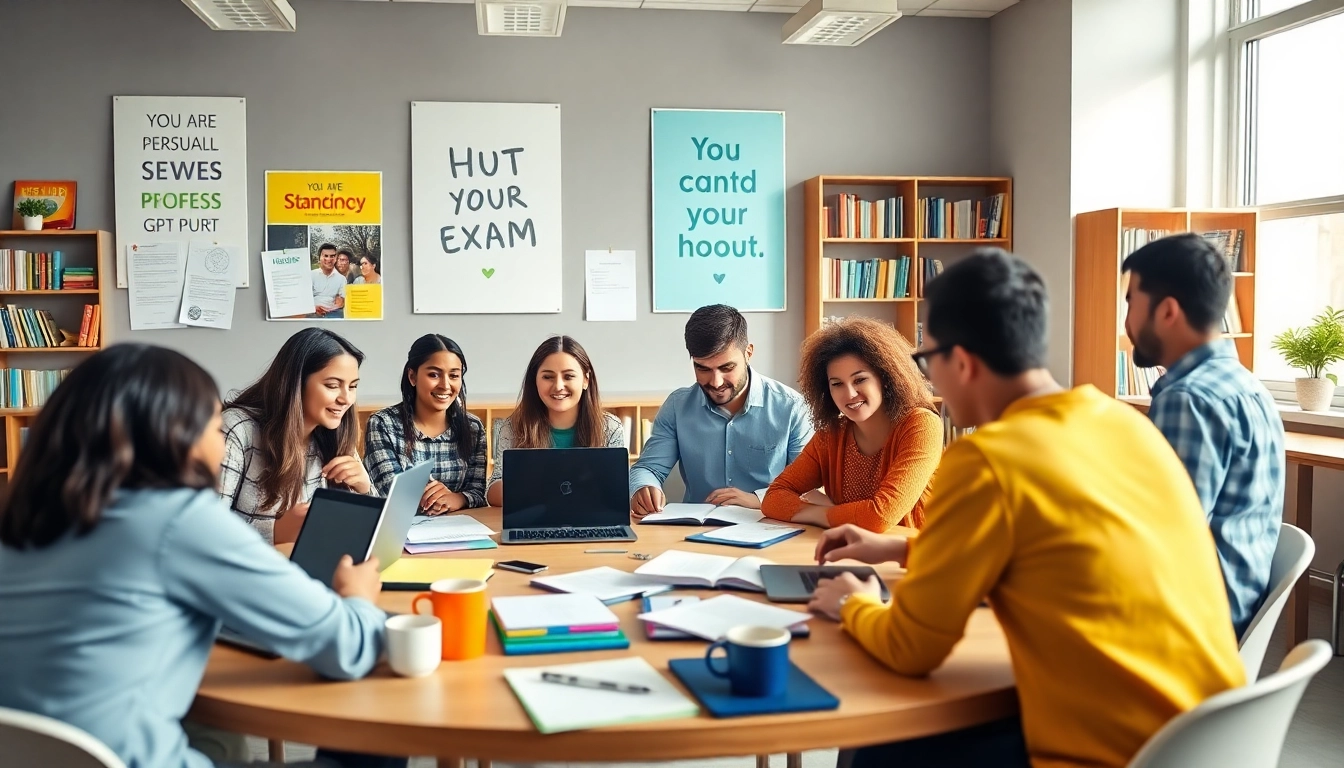 Seek certification exam support through collaborative study in a vibrant classroom setting.