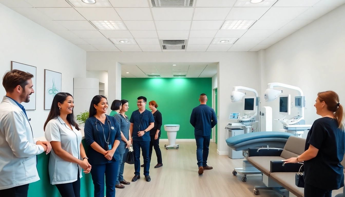 View of a performance health clinic Sydney with welcoming staff and modern treatment rooms.