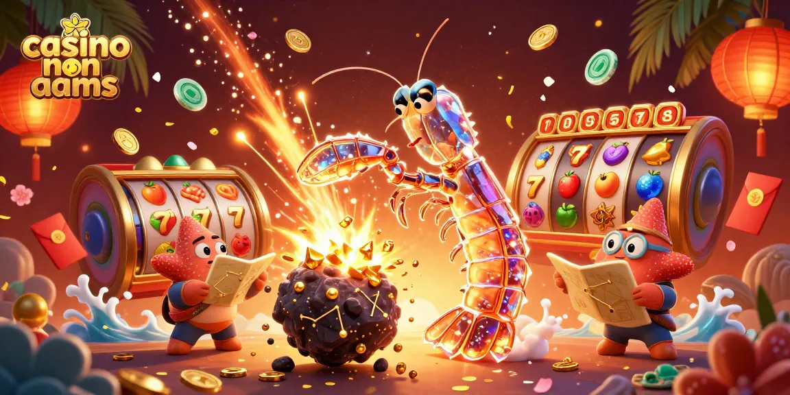 Gameplay nei casinò non AAMS con una scena dinamica di giochi d'azzardo e simboli fortunati.