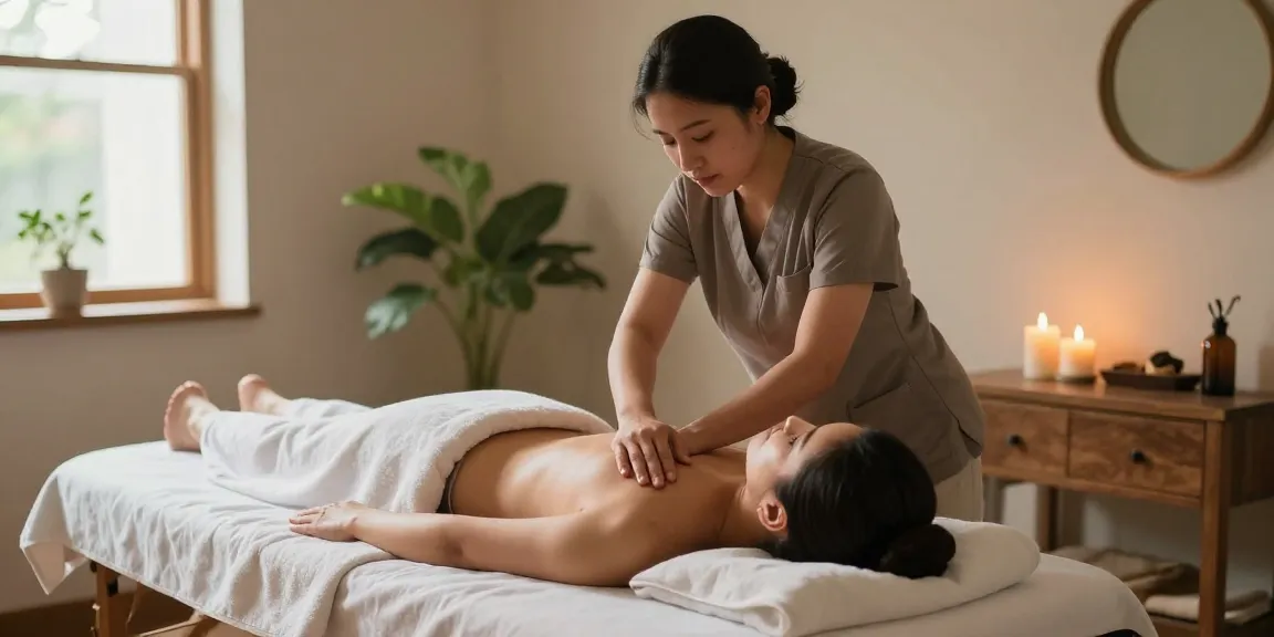 Relaxing Swedish massage scene highlighting therapeutic techniques and tranquil environment.