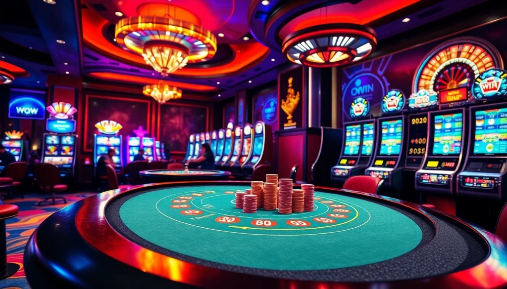 Experience thrilling wins at okvwin with vibrant casino games and luxurious gambling settings.