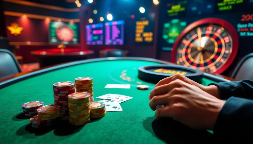 Experience high-stakes action at KJC's vibrant casino tables with exciting games