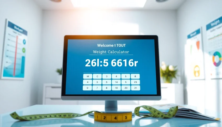 Calculate your healthy weight with this ideal weight calculator tool in a modern health setting.