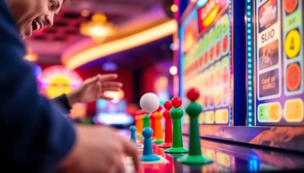 Menangkan slot plinko dengan bola berwarna cerah yang meluncur di papan Plinko.