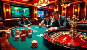 Engage in a thrilling poker game scene featuring kkwin.com with colorful chips and elegant cards.