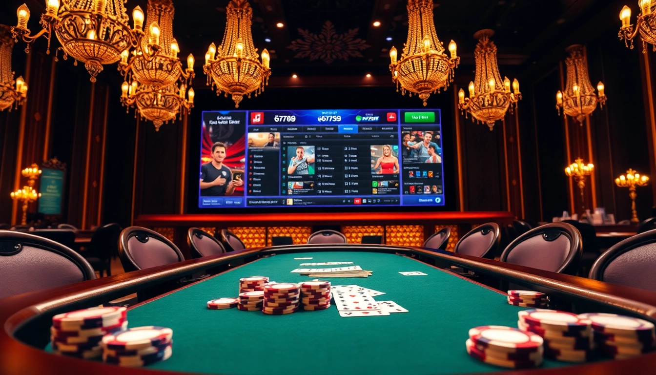 Exciting poker game at gà 6789 platform showcasing high-stakes action and luxury.