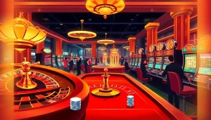 Experience the thrill of winning with 7upbet on an exciting casino gaming floor.