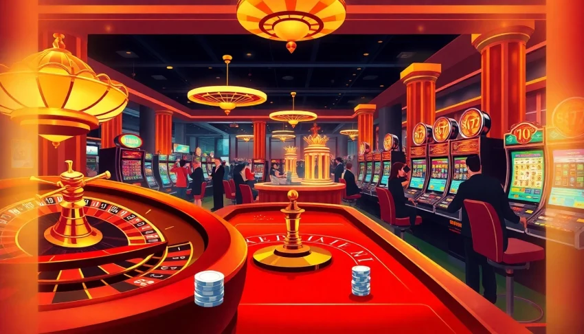 Experience the thrill of winning with 7upbet on an exciting casino gaming floor.