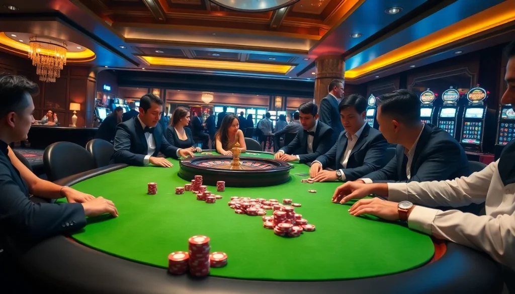 RR88 offers exciting poker action at a high-stakes casino table with vibrant gameplay.