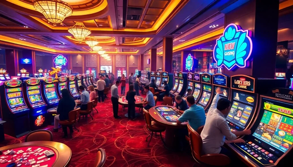Experience the thrill of online gaming at luck8win.live with vibrant casino scenes and engaged players.