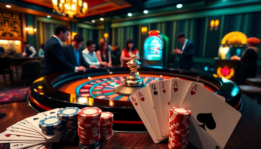 Experience thrilling gameplay at 555win with vibrant poker chips and casino tables.