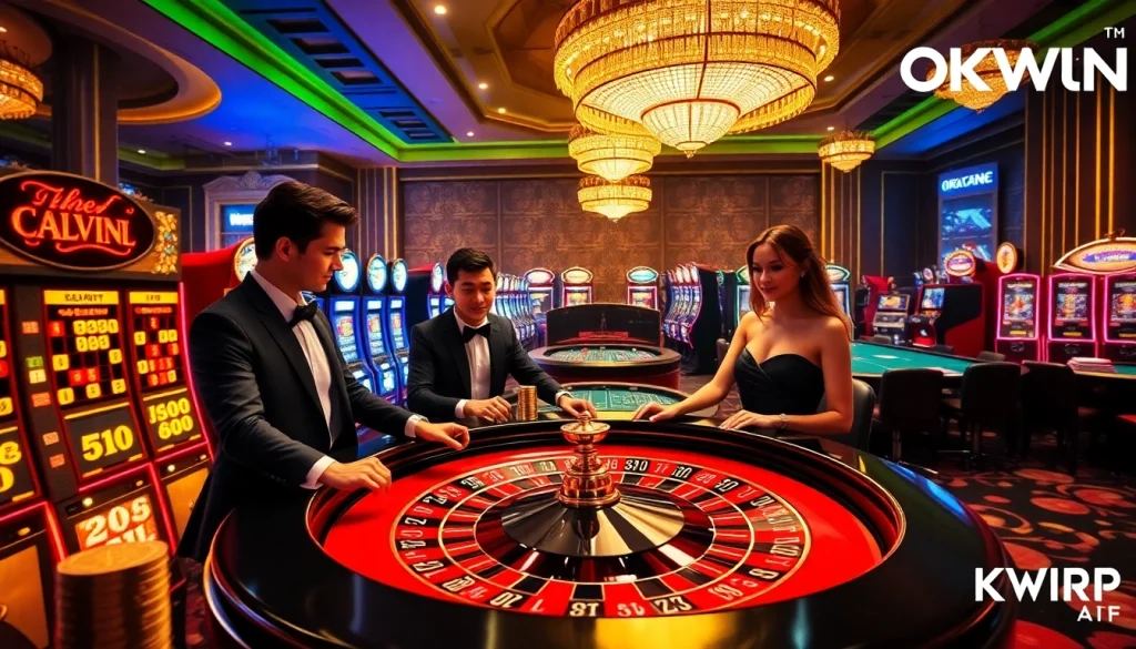 Experience the excitement of the OKWIN APP with luxurious casino gameplay.