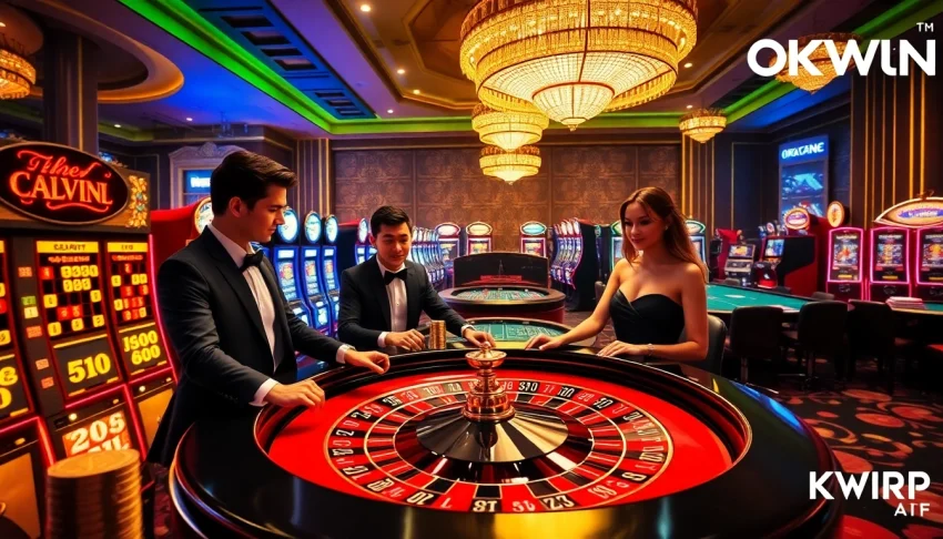 Experience the excitement of the OKWIN APP with luxurious casino gameplay.