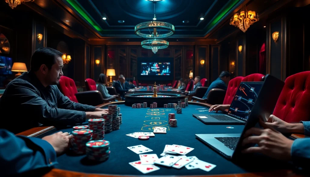 Engage with the dark web scam list at a thrilling poker table scene featuring vibrant chips and cards.