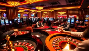 Experience the excitement of MM 88 with gamblers betting big on poker and roulette.