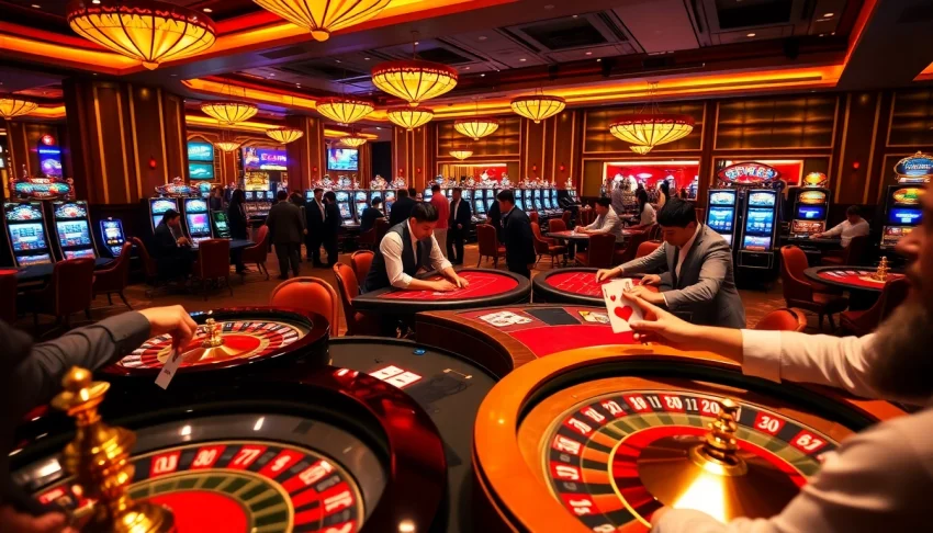 Experience the excitement of MM 88 with gamblers betting big on poker and roulette.