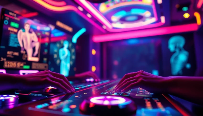 Immersive gaming experience featuring AI graphics in porn games AI.