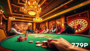 Experience the excitement of live gambling at 789P with vibrant poker games and roulette.