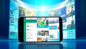 GB WhatsApp interface showcasing advanced customization options and privacy features