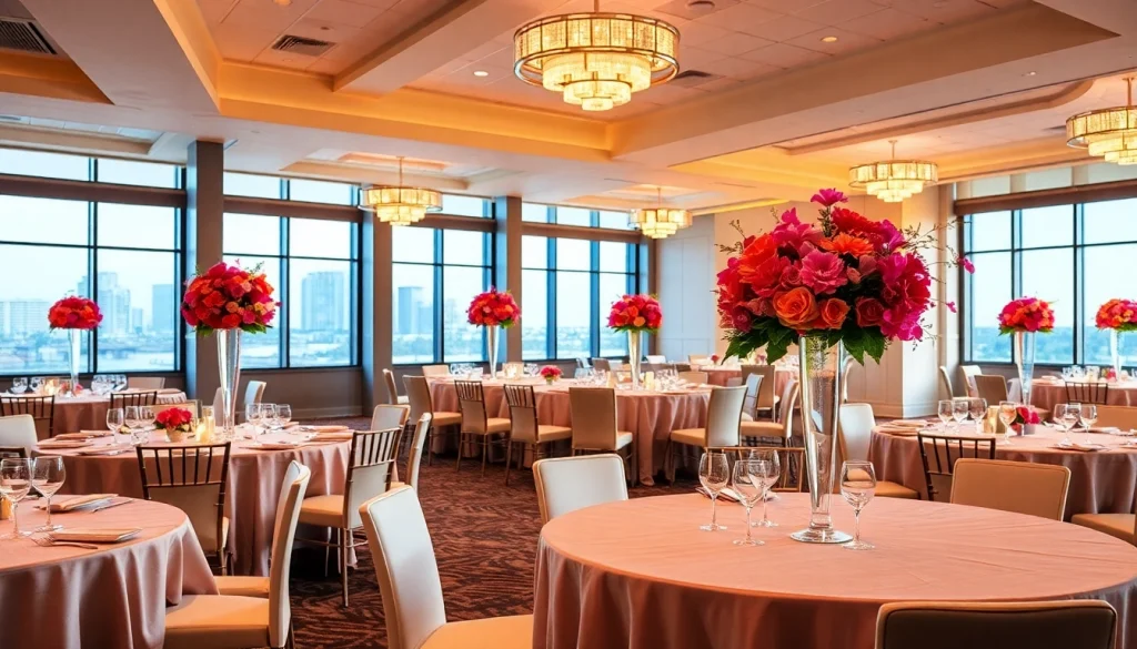 Decorative layout of Events Space Jacksonville FL showcasing elegant settings and vibrant decor.