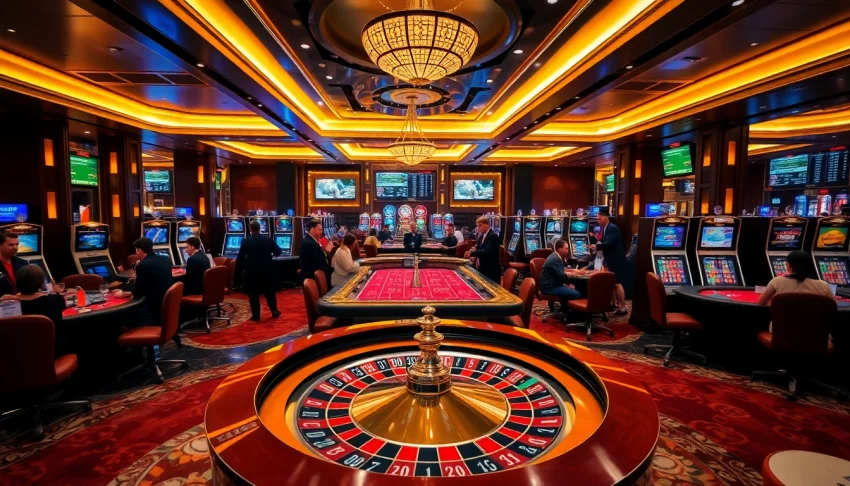 Experience the excitement at THABET casino with vibrant gaming tables and jackpot slots.