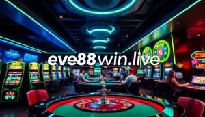 Experience the thrill of online gambling with ev88win.live featuring a vibrant casino atmosphere.
