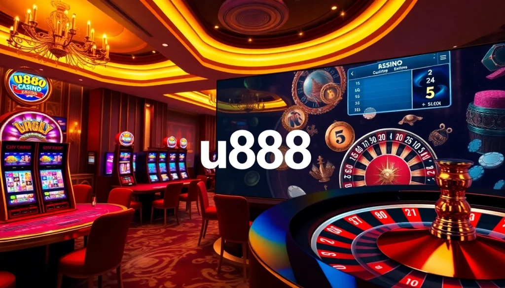 Experience thrilling online gaming with u888 featuring sophisticated casino tables and vibrant slots.